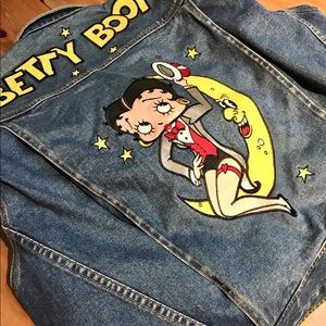 Betty boop vintage jean jacket XL